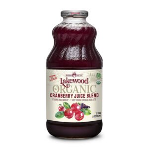 Lakewood Organic Cranberry Juice Blend, 32-Ounce Bottles (Pack of 6)